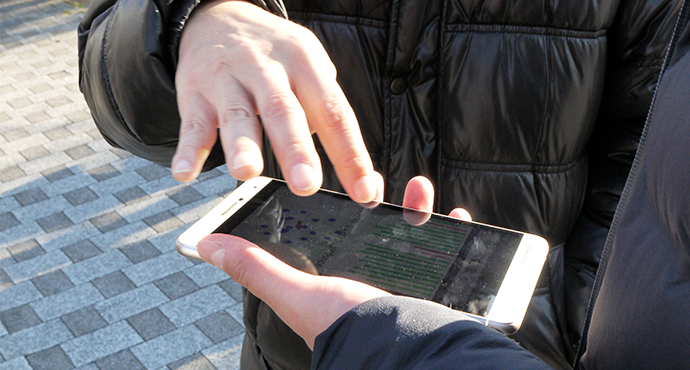 SmartMate　タブレット端末を操作